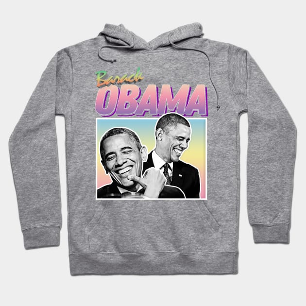 President Barack Obama Graphic Design 90s Style Hipster Statement Tee Hoodie by DankFutura